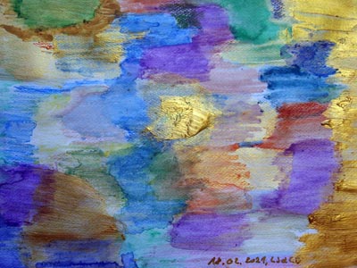 Footseps of my noble ancestors in a wintery landscape